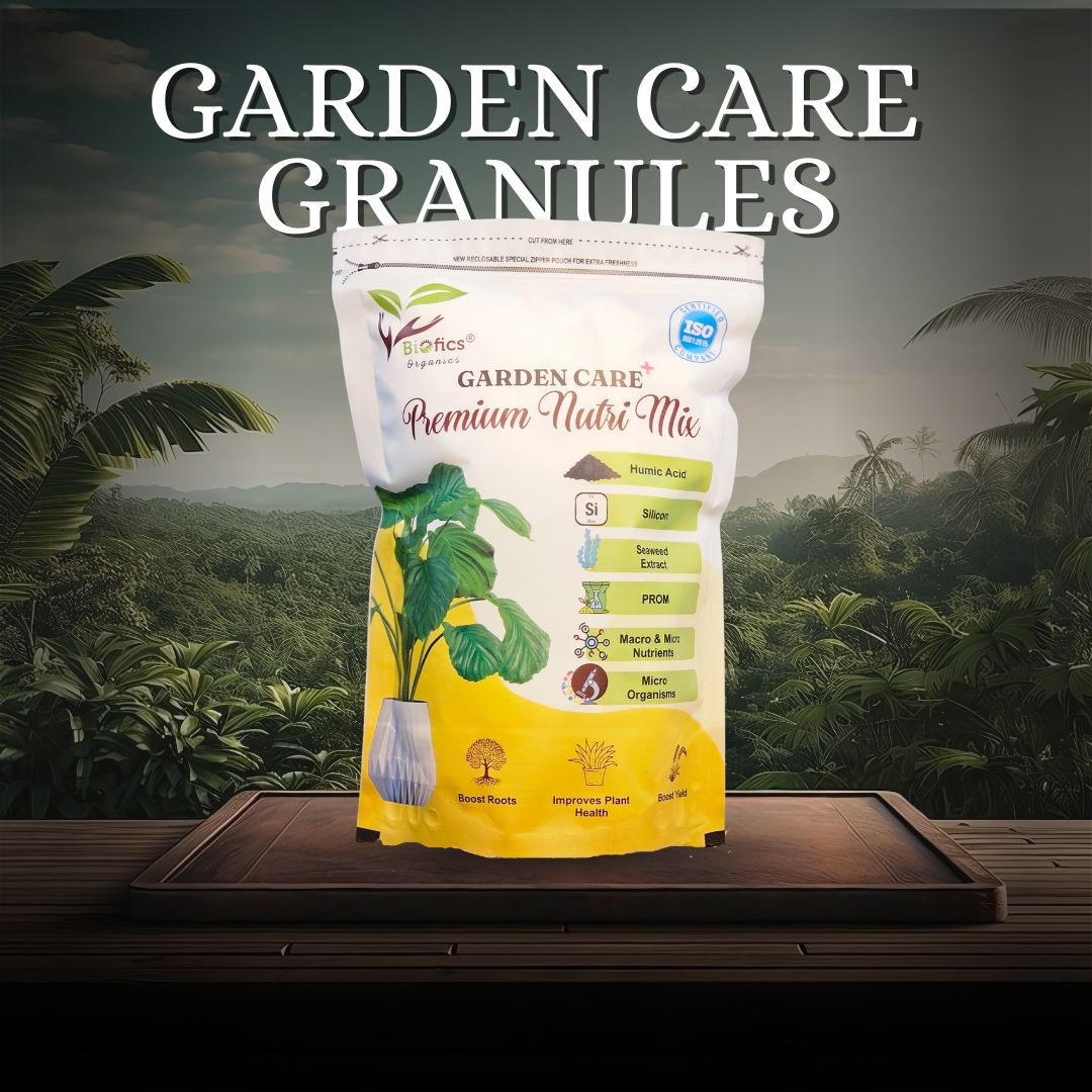 Biofics® Garden Care Granules | Premium Nutri Mix Organic Fertilizer for Complete Growth of plant